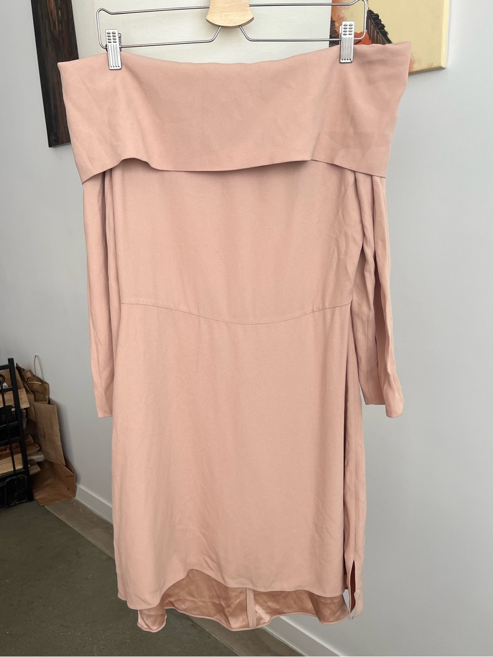 NWT Notes Du Nord Off the Shoulder Long Sleeve Dress